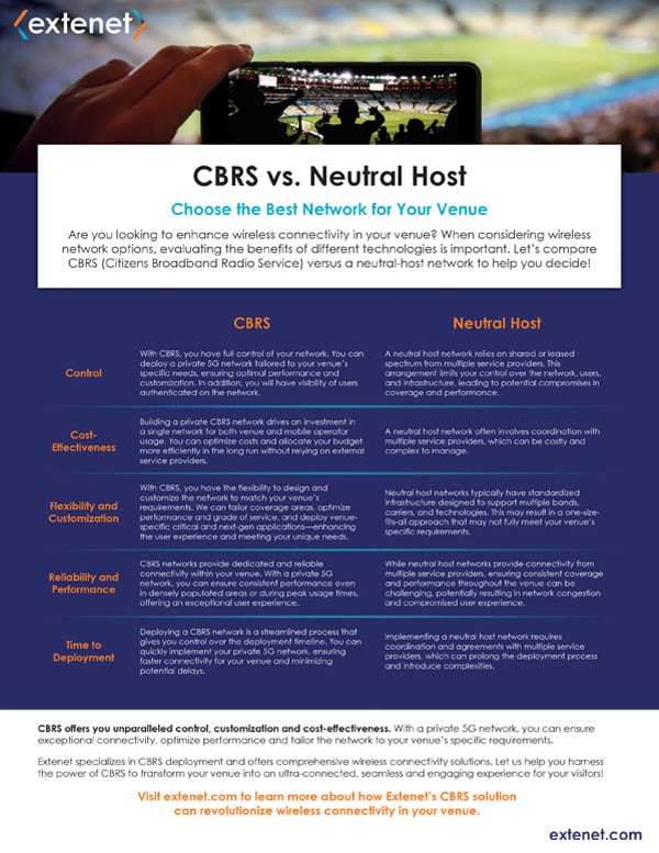 CBRS vs Neutral Host Collateral